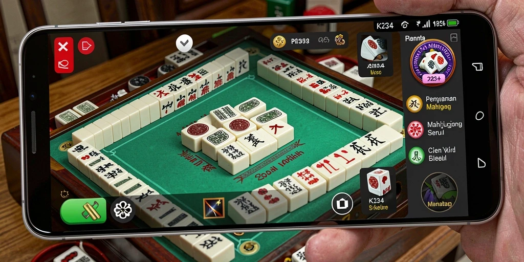 Screenshot K234 menampilkan gameplay seru Mahjong yang menarik dan penuh tantangan.