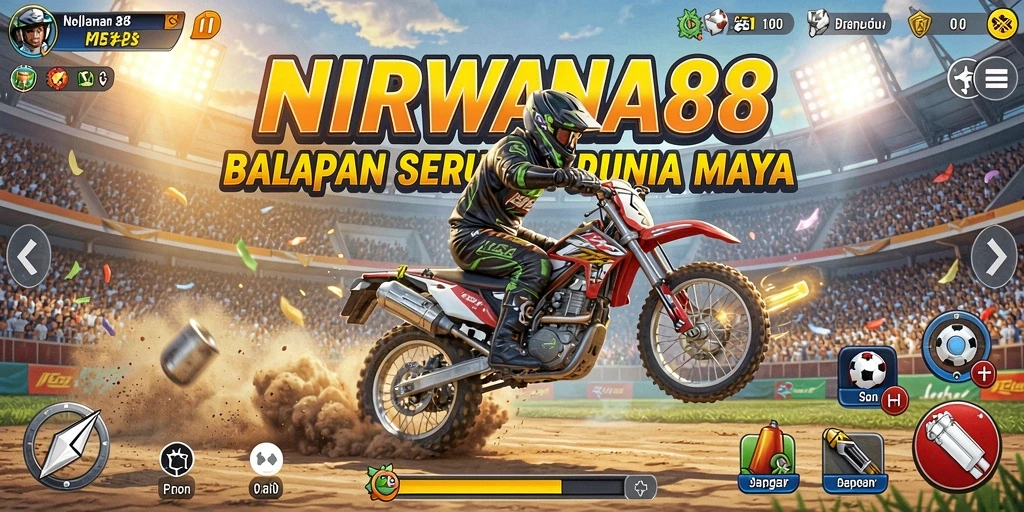 Gameplay balapan NIRWANA88 yang mendebarkan dan penuh aksi.