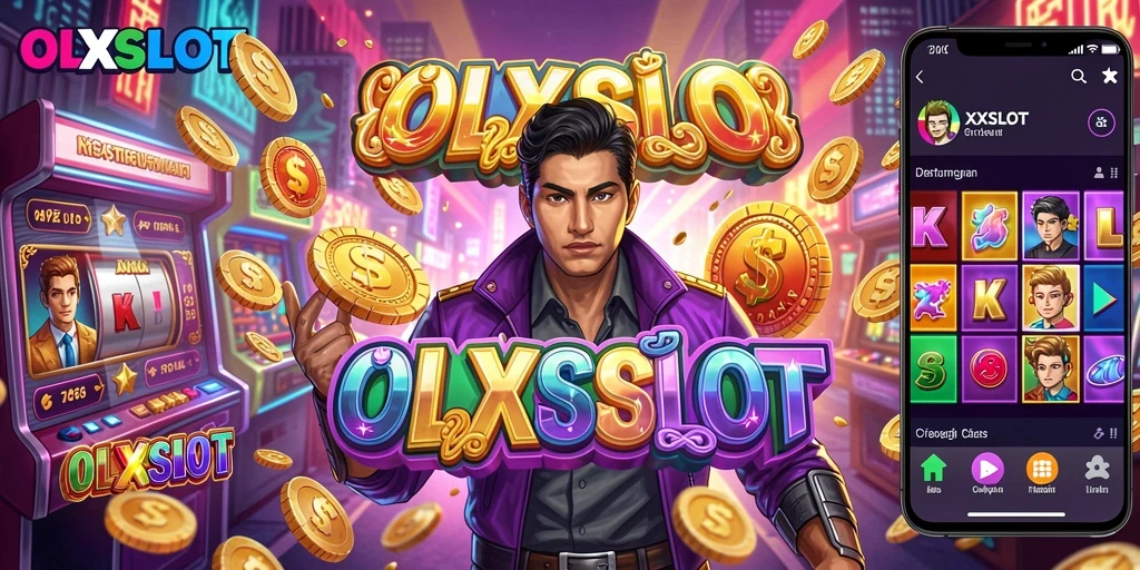 Screenshot utama OLXSLOT menunjukkan gameplay strategi slot yang dinamis.
