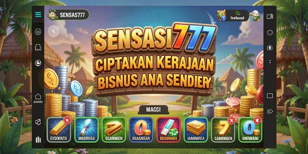 Tampilan gameplay SENSASI777 yang menakjubkan dengan aksi Tycoon yang mendebarkan.