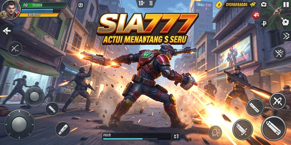 Tangkapan layar utama SIA777 menunjukkan aksi mendebarkan dalam gameplay.